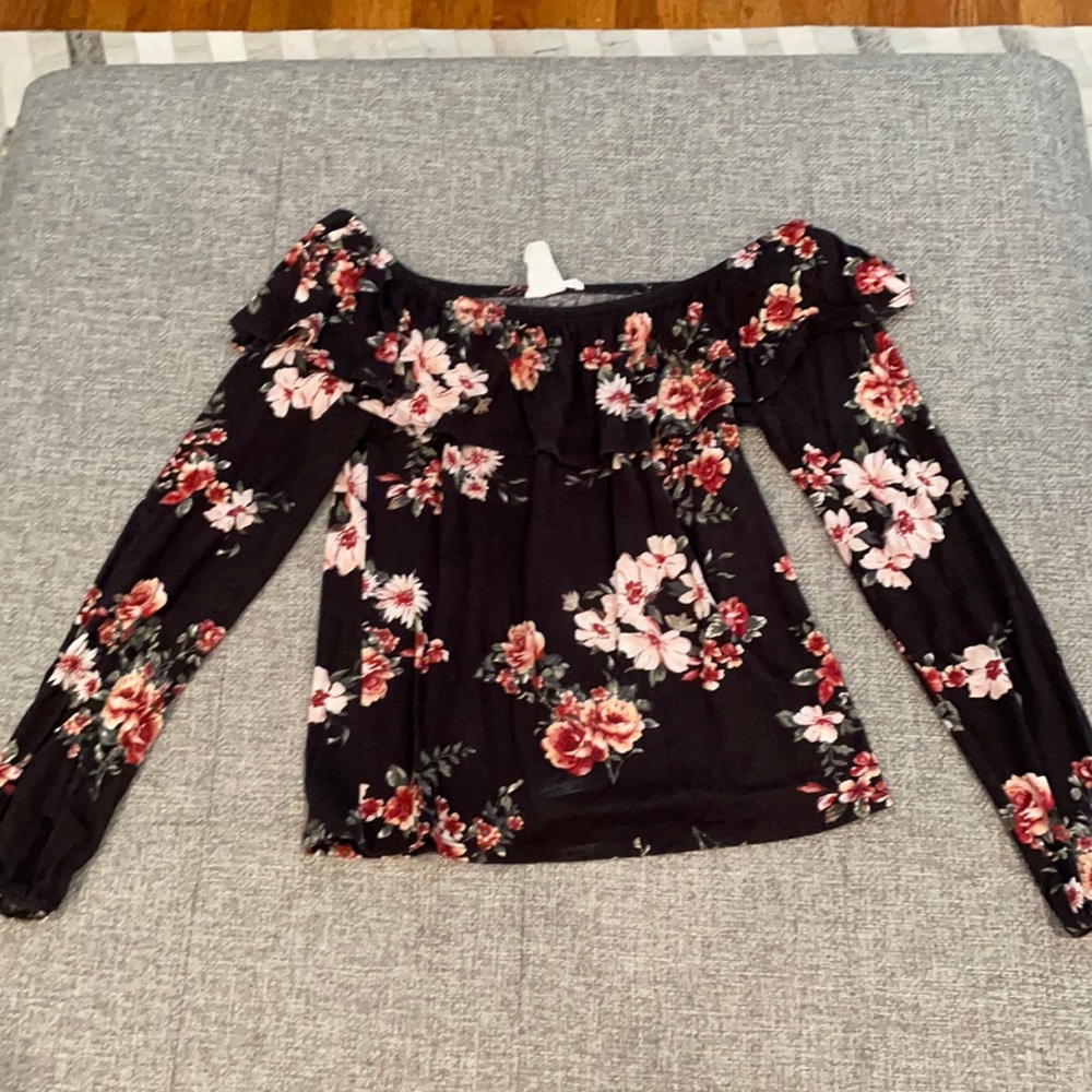 Off the shoulder floral top